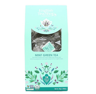 English Tea Shop Pyramidové čaje Máta a zelený čaj bio, 15 pyramidek