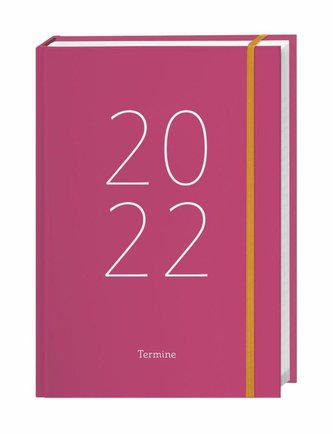 Tages-Kalenderbuch A6, pink Kalender 2022