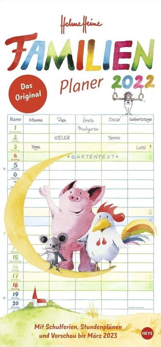 Helme Heine Familienplaner - Kalender 2022