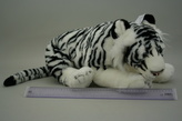 Plyš Tygr bílý