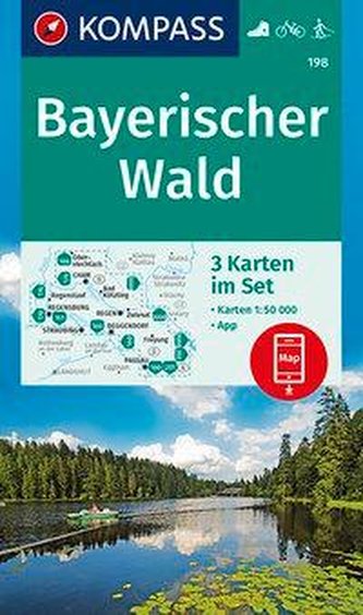 KOMPASS Wanderkarte Bayerischer Wald 1:50 000