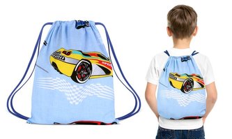 Sáček do školy - modrá formule - 30x40 cm