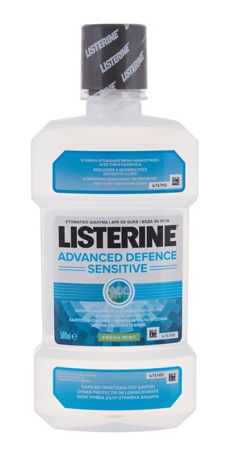 Listerine Mouthwash Ústní voda Advanced Defence Sensitive 500 ml Fresh Mint unisex