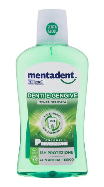 Mentadent Teeth and Gums Ústní voda Mint 500 ml unisex