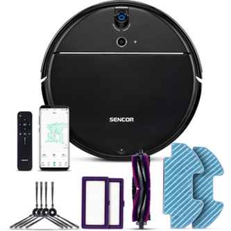 Robotický vysavač 2v1 Active AllFloor CAMERA WiFi SENCOR SRV 8550BK