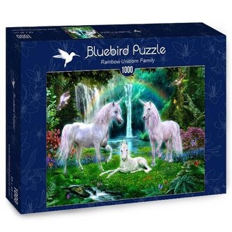 Puzzle 1000 Rodzina jednorożców