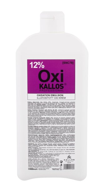 Kallos Cosmetics Oxi Barva na vlasy 1000 ml 12% pro ženy
