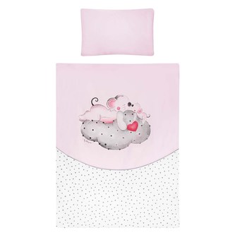 2-dílné ložní povlečení Belisima LOVE 100/135 růžové