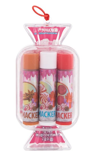 Lip Smacker Candy balzám na rty Candy 4 g + balzám na rty Candy 4 g Peppermint Dreams + balzám na rty Candy 4 g Cranberry Icicles