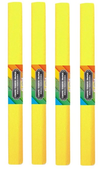 Bibuła marszczona 03 cytrynowa (10szt) Bibuła marszczona 03 cytrynowa (10szt)