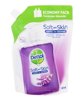 Dettol Soft On Skin Tekuté mýdlo Lavender 500 ml Náplň unisex