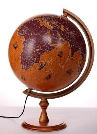 Globus żaglowce podświetlany 32 cm