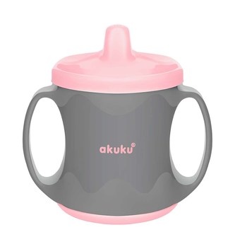 Barevný kouzelný hrníček Akuku 200 ml šedo-růžový