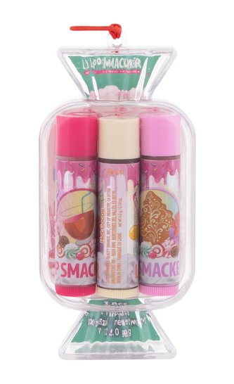Lip Smacker Candy balzám na rty Candy 4 g + balzám na rty Candy 4 g Hot Cocoa + balzám na rty Candy 4 g Sugar Cookie