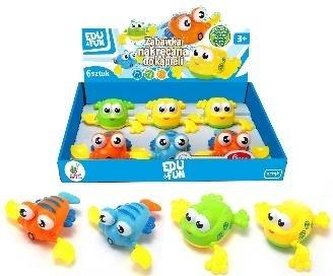 Zabawka nakręcana do kąpieli żabka mix Edu&Fun;