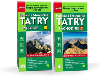 Mapa turystyczna Tatry Polskie i Słowackie 2w1 WIT Mapa turystyczna Tatry Polskie i Słowackie 2w1 WIT