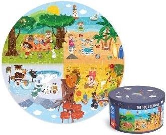 Puzzle okrągłe 4 poru roku