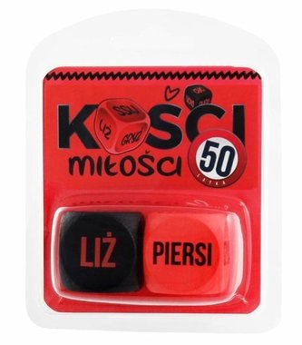 Kości Miłości 50 latka (czerwono-czarne)