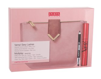 Pupa Vamp! řasenka Vamp! Sexy Lashes 12 ml + tužka na oči Multiplay 0,8 g 09 Deep Black + psaníčko