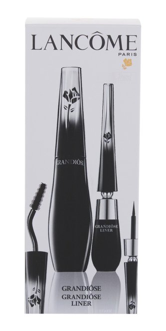 Lancôme Grandiose řasenka 10 ml + tekutá oční linka Grandiose Liner 1,4 ml 01 Noir Mirifique