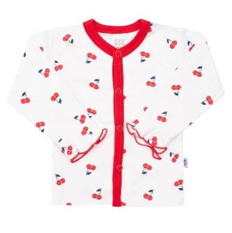 Kojenecký bavlněný kabátek New Baby Cherry - velikost 80 (9-12m)