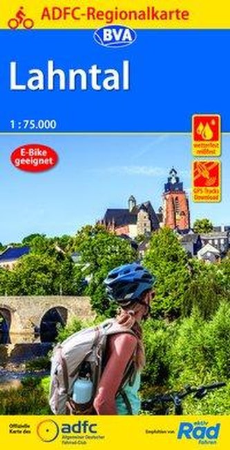 ADFC-Regionalkarte Lahntal 1:75.000, reiß- und wetterfest, GPS-Tracks Download