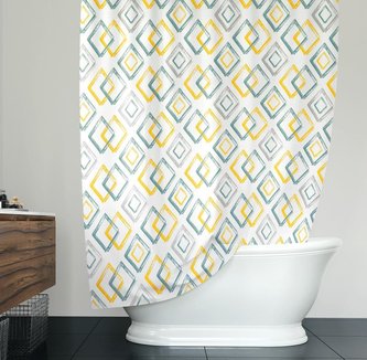Koupelnové závěsy - dlaždice - 180x200 cm
