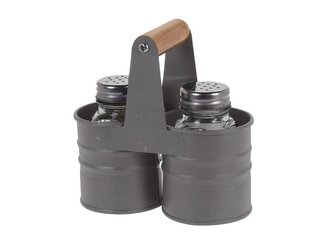 Souprava na sůl a pepř ORION kov/sklo