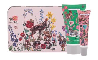 Heathcote & Ivory Vintage & Co krém na ruce Vintage & Co Forest Folk 50 ml + balzám na rty Mint Lip Balm 10 ml + plechová krabička