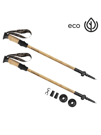 Spokey - EKO FRIENDLY BASTONE Trekingové hole, 3-dílné