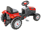 Traktor šlapací s volantem červený