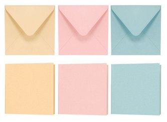 Papeteria 14x14cm korowa 5 kopert + 5 kart