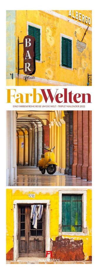 FarbWelten - Weltreise  Triplet-Kalender 2022