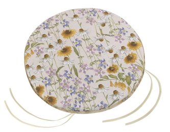 Sedák IVO kulatý hladký - heřmánky - průměr 40 cm