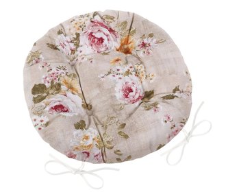Sedák EMA kulatý prošívaný - svazek květů - průměr 40 cm
