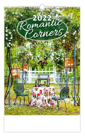 Kalendář nástěnný 2022 - Romantic Corners