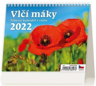 Kalendář stolní 2022 - Vlčí máky
