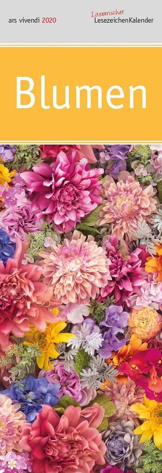 Lesezeichenkalender Blumen 2022