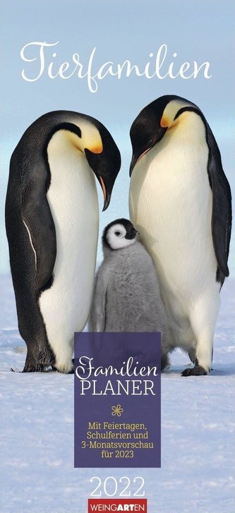 Tierfamilien Familienplaner Kalender 2022