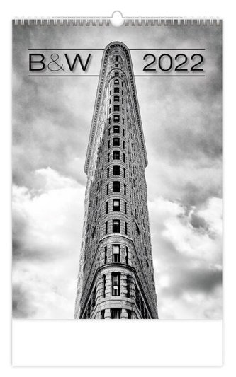 Kalendář nástěnný 2022 - B&W;