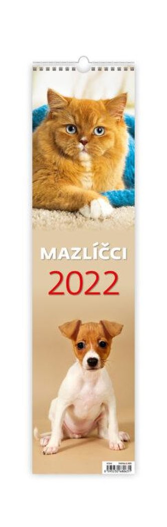 Kalendář nástěnný 2022 - Mazlíčci