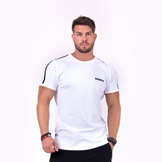 Pánské tričko 90‘s Hero White - NEBBIA - Velikost XXL