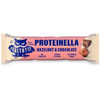 Tyčinka Proteinella bar - HealthyCo - lískový ořech čokoláda - 35 g