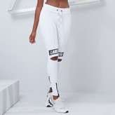 Dámské legíny Essential Knee Slit White - LABELLAMAFIA - Velikost S