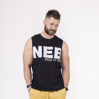 Pánské tílko Back To The Hardcore Black - NEBBIA - Velikost XL