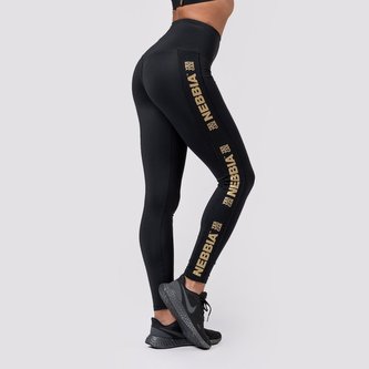 Dámské legíny Intense Gold Classic Black - NEBBIA - Velikost S