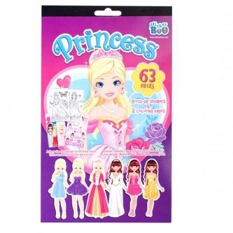 Naklejki dress-up z malowanką księżniczki