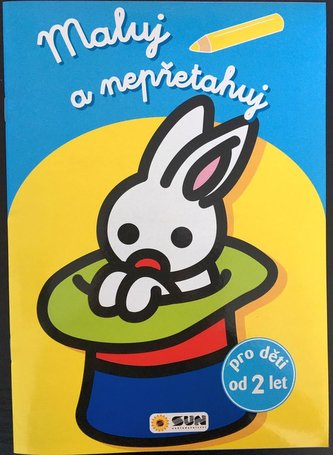 Maluj a nepřetahuj - sv.modrá, králik v klobouku - od 2 let