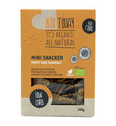 BIO krekry Mini Snacker - BioToday - mak &amp; kurkuma - 100 g
