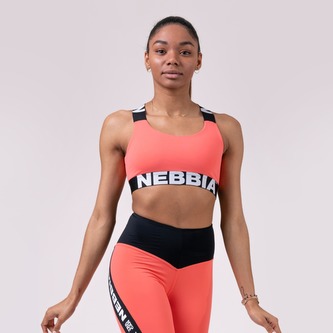 Sportovní podprsenka Power Your Hero Peach - NEBBIA - Velikost M
